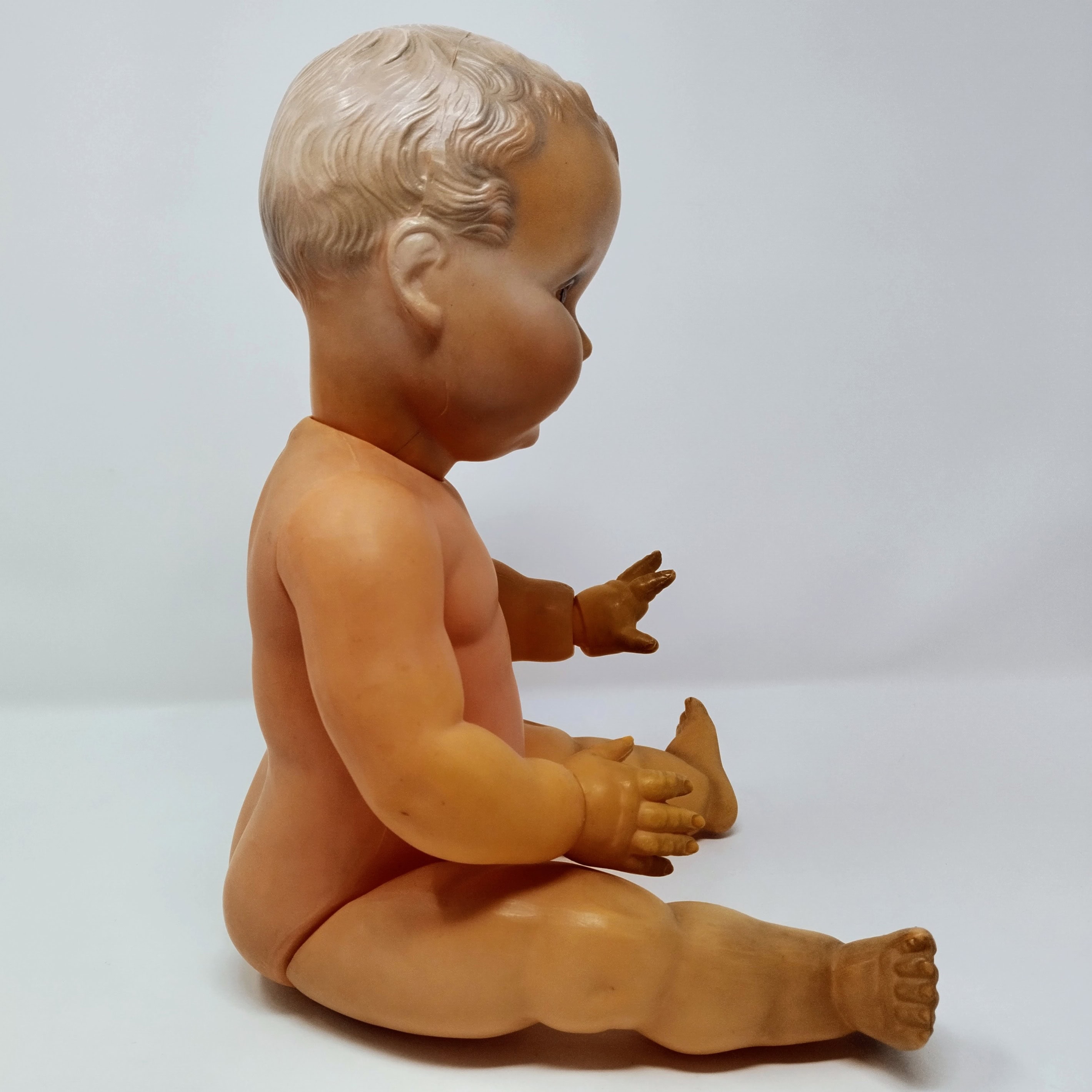 Ancien Petit baigneur en Celluloïd France PCP 45 - Label Emmaüs